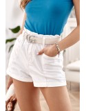 Short shorts with cuffs, white 2011 - Online store - Boutique